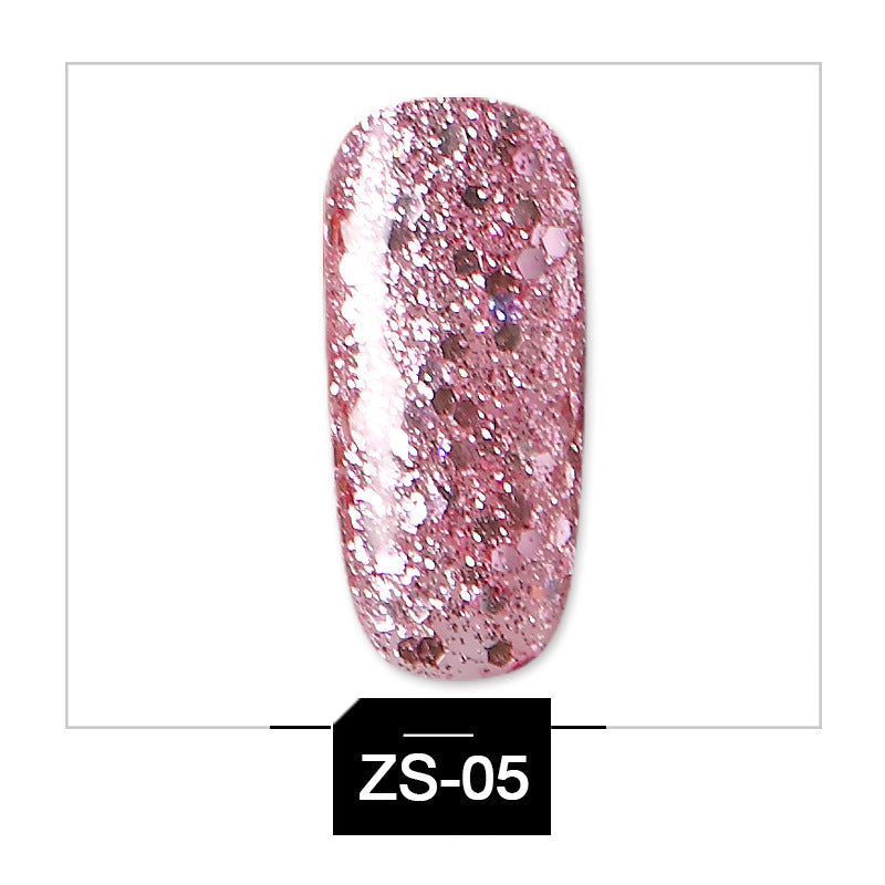 High-Shine Glitter Sequins Gel Polish | Soak-Off UV LED Nail Art Glue