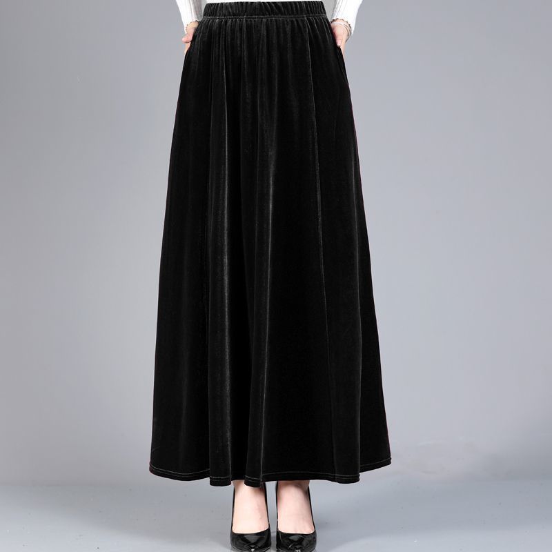 Women's Fashion Personality Velvet Skirt