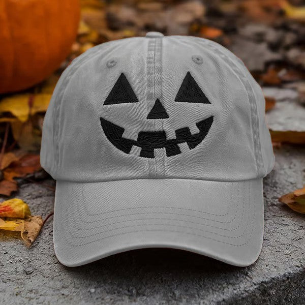 Spooky Fun Pumpkin Pattern Halloween Beanie Hat