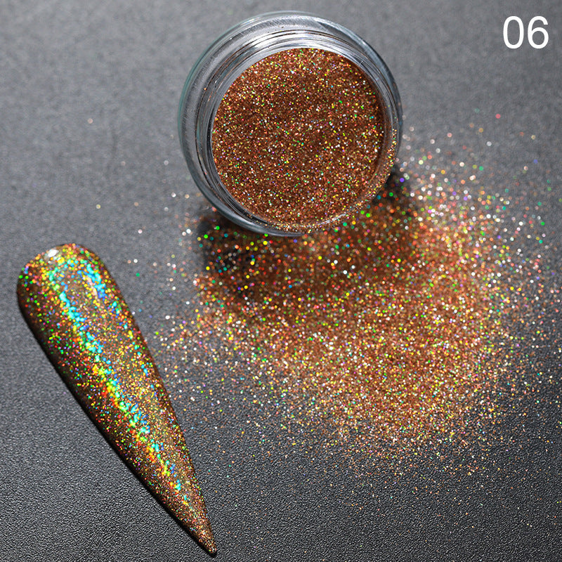 Ultra-Fine Aurora Nail Powder | Chrome Effect Magic Glitter for Nail Art