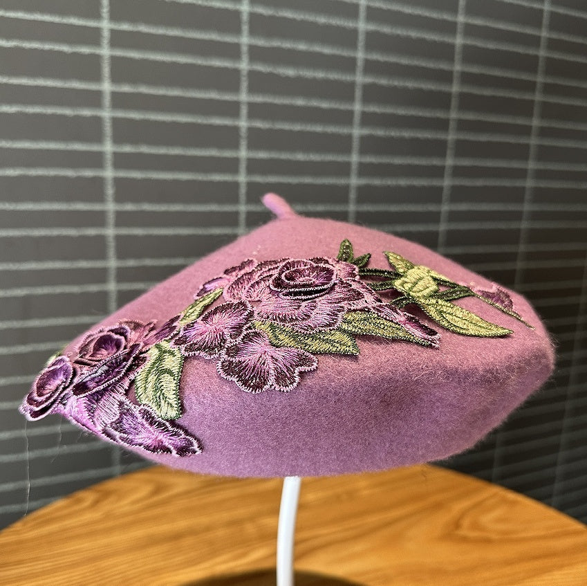 Fashionable Woolen Artistic Painter's Beret Hat