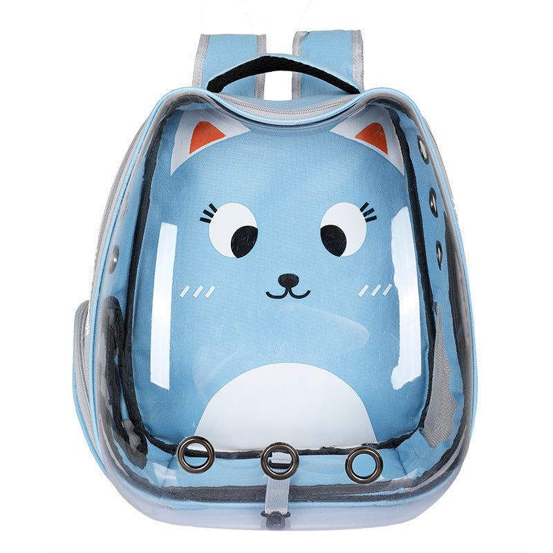 Clear View Transparent Cat Bag | Portable Outgoing Travel Carrier