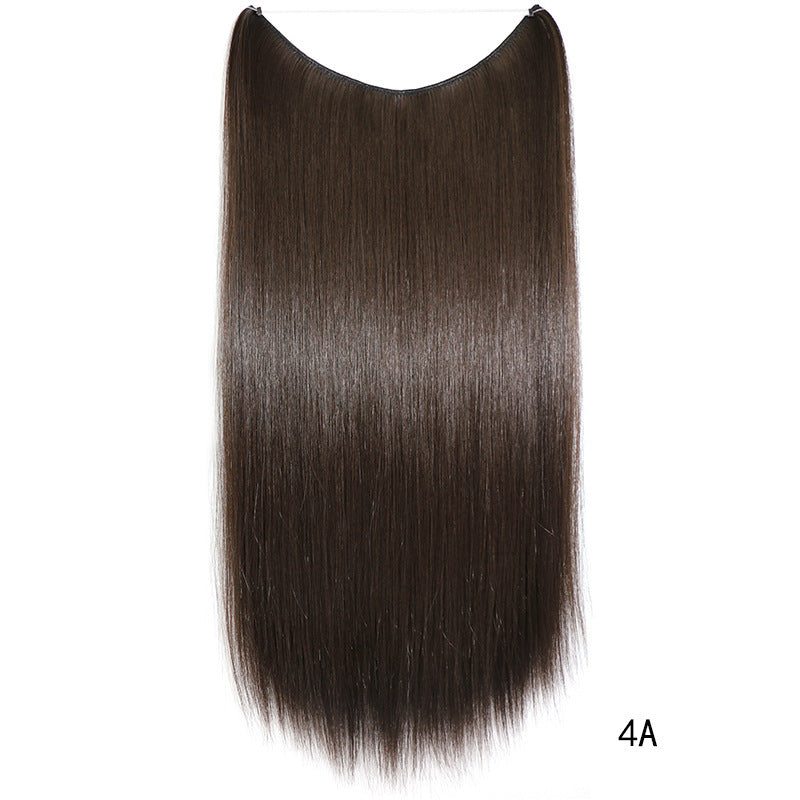 Silky Straight 22" Synthetic Hair Extensions | Invisible Wire No Clips
