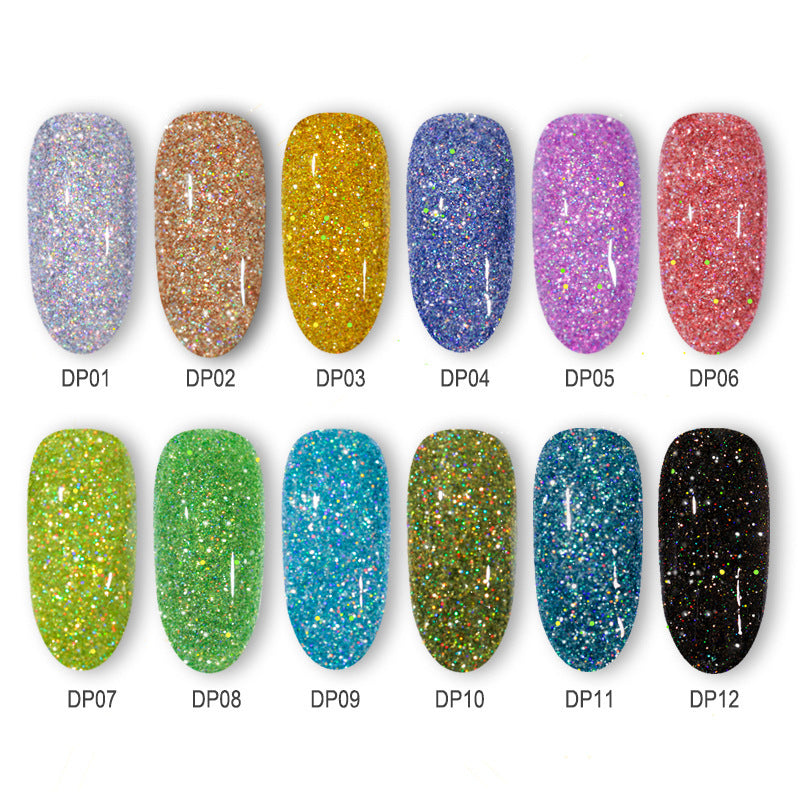 Vibrant Laser Effect Nail Art Glitter | High-Shine Holographic Pigment