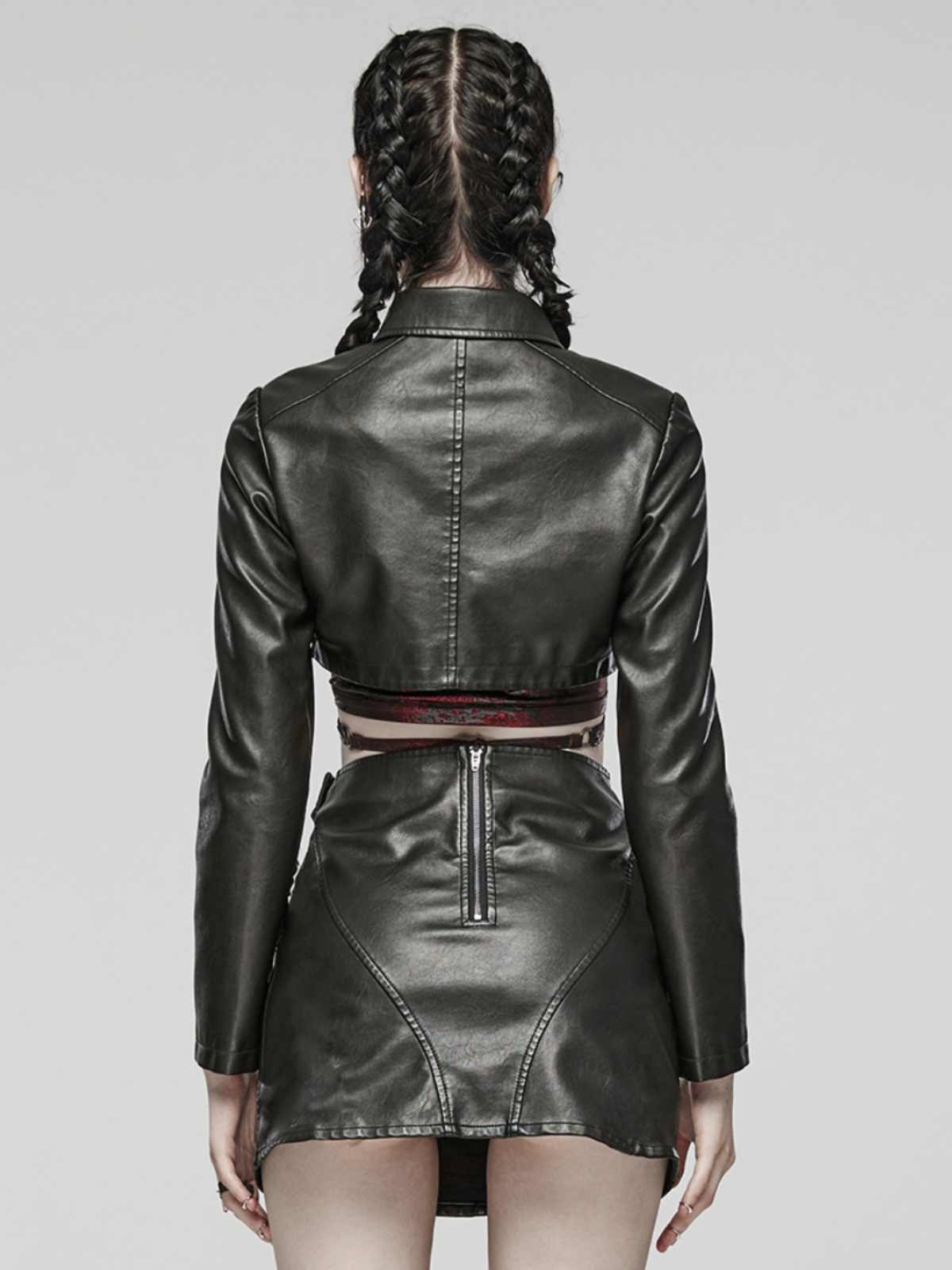 Women's Dark Sweet Cool Short Leather Jacket