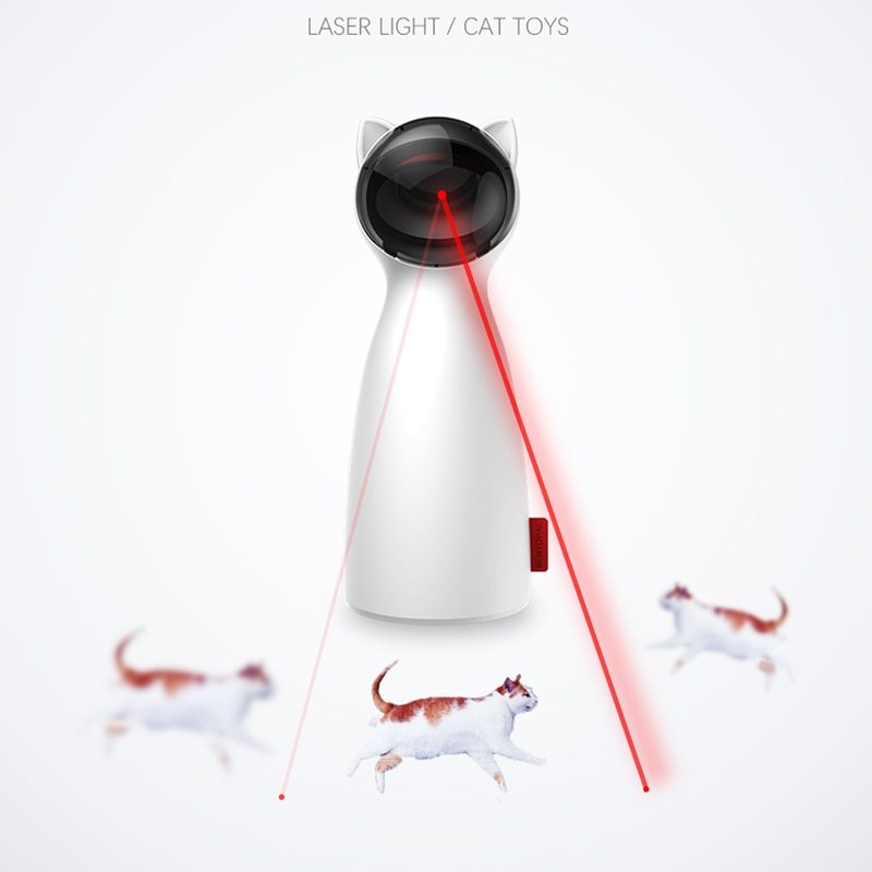 Smart Automatic Cat Laser Toy | Rotating LED Exercise & Training Fun