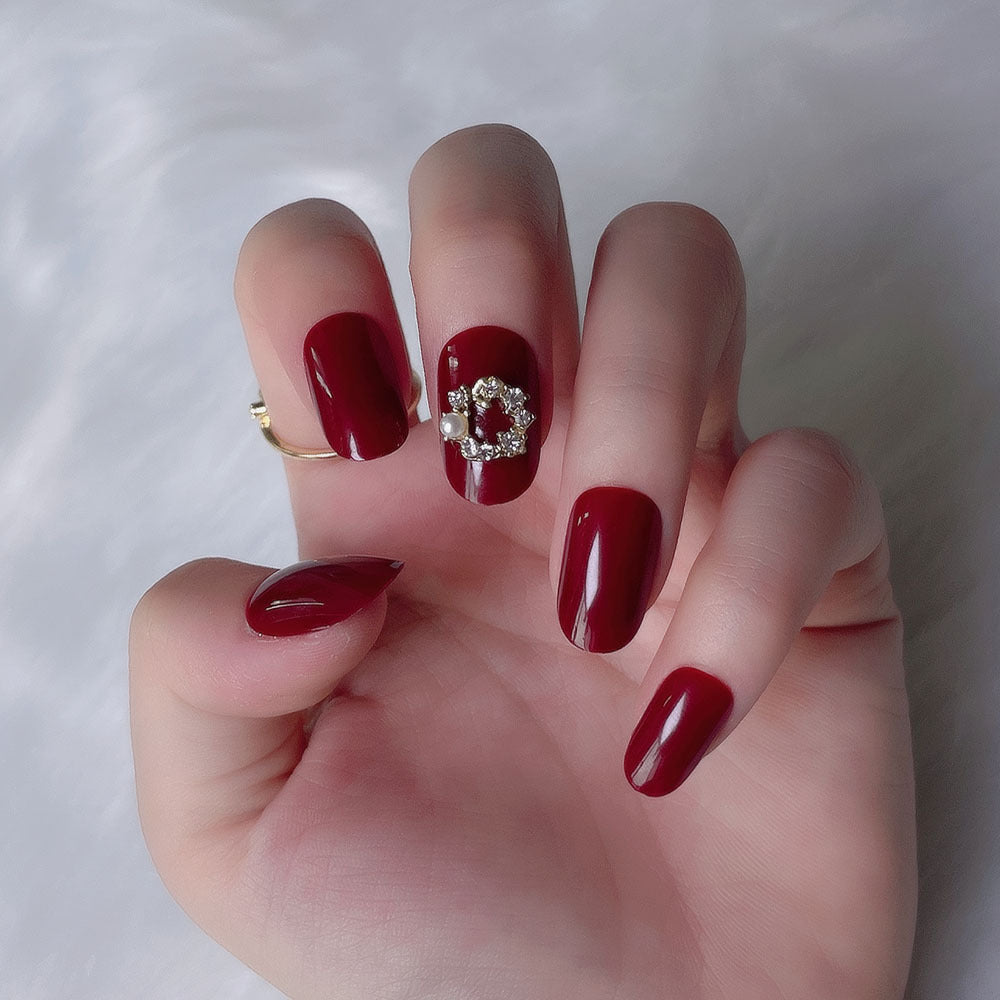 Finished Removable Wearable Press-On Nail Patches | Full Cover Nail Art Tips