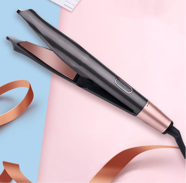 Professional 2-in-1 Hair Straightener & Crimper | Dry/Wet Hair Styling Comb