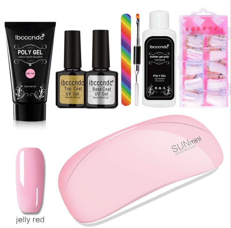 Quick & Painless Crystal Glue Nail Extension System | 100 Scaled Dual Forms