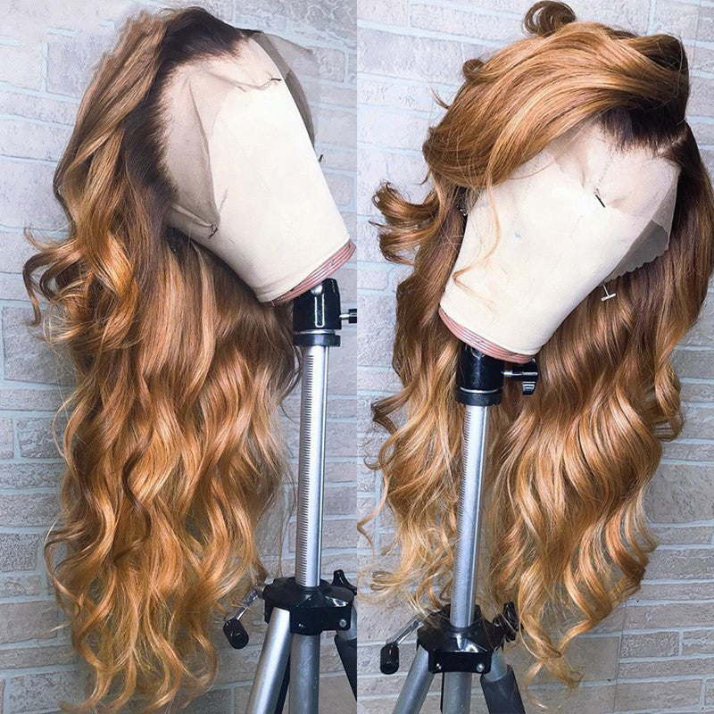 Vibrant Ombré Human Hair Lace Front Wigs | Colorful Remy Hair Extensions