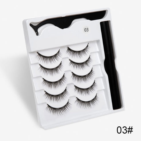Glamorous Magnetic False Lashes | New Fashion Reusable No-Glue Eyelash Pair