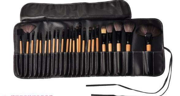 Deluxe 24 Pcs Cosmetics Brush Set | Complete Kit for Eyebrow, Foundation & Eyeshadow