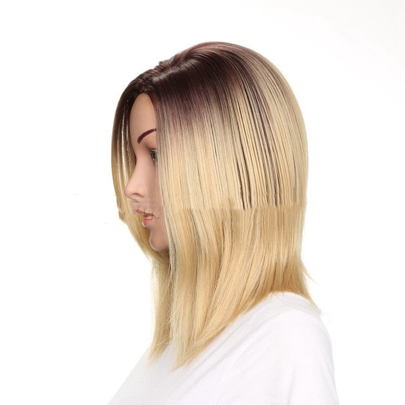 Chic Short Straight Bob Wig | Natural Look Full Hairpiece