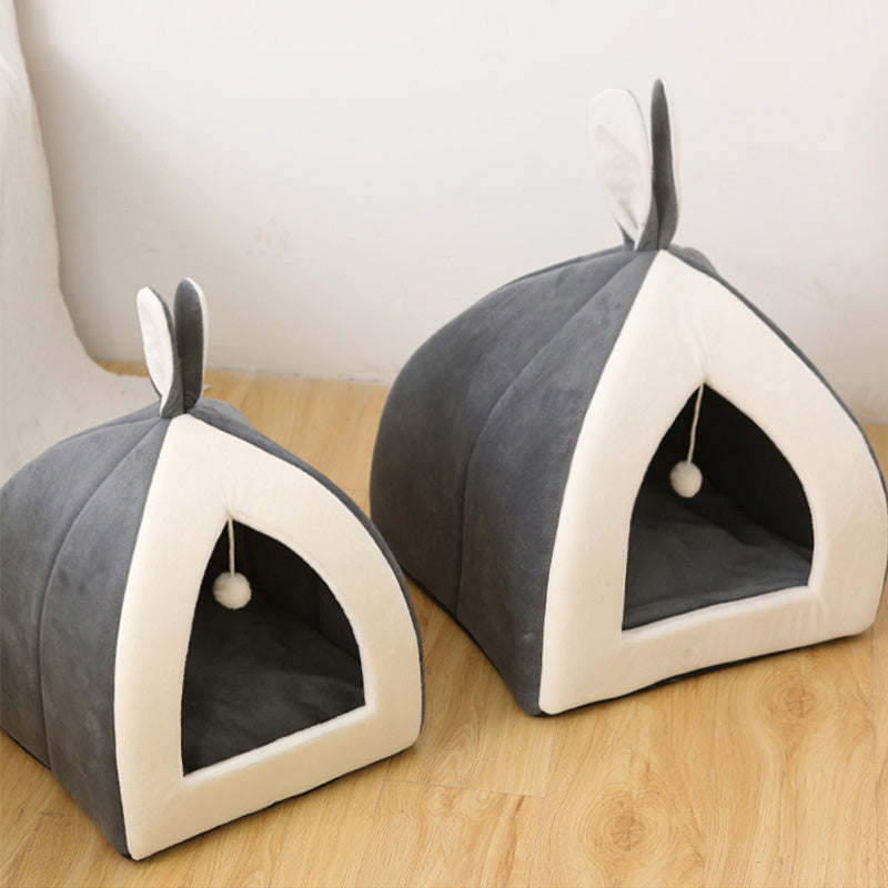 Winter Warm Pet Waterloo Bed | Cozy Washable Dog House & Cat Nest
