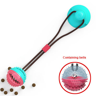 Silicon Suction Cup Dog Toy | Interactive Tug Ball for Chew, Bite & Tooth Cleaning