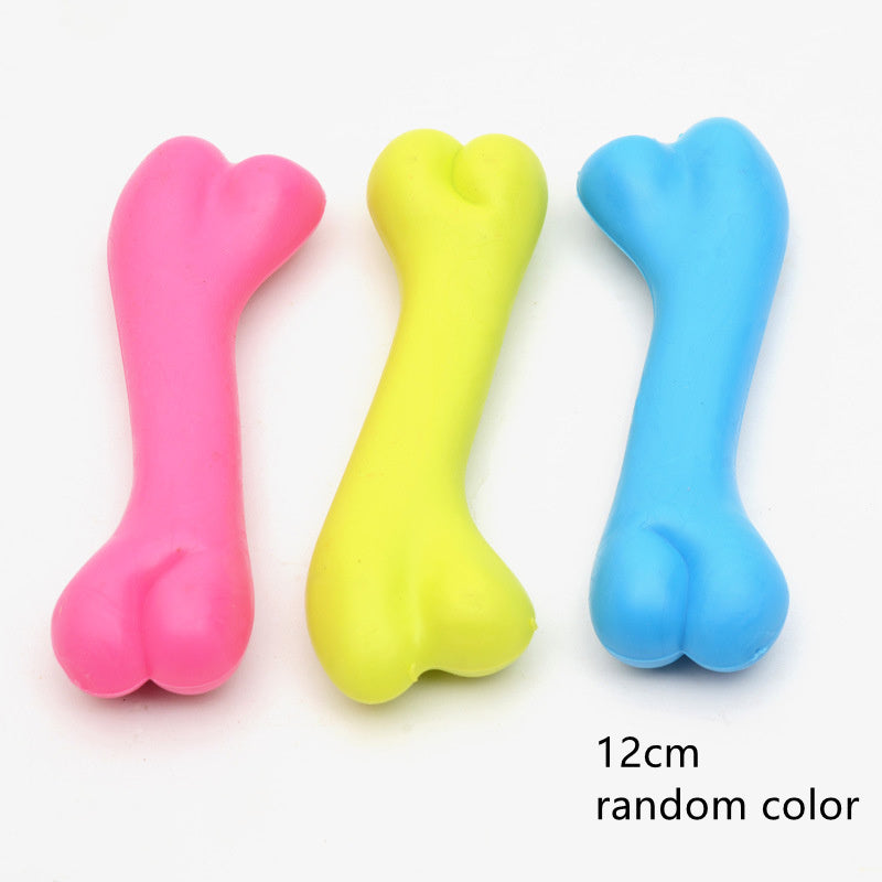 High-Quality Rubber Dog Bone Toy | Bite-Resistant Chew for Training & Play