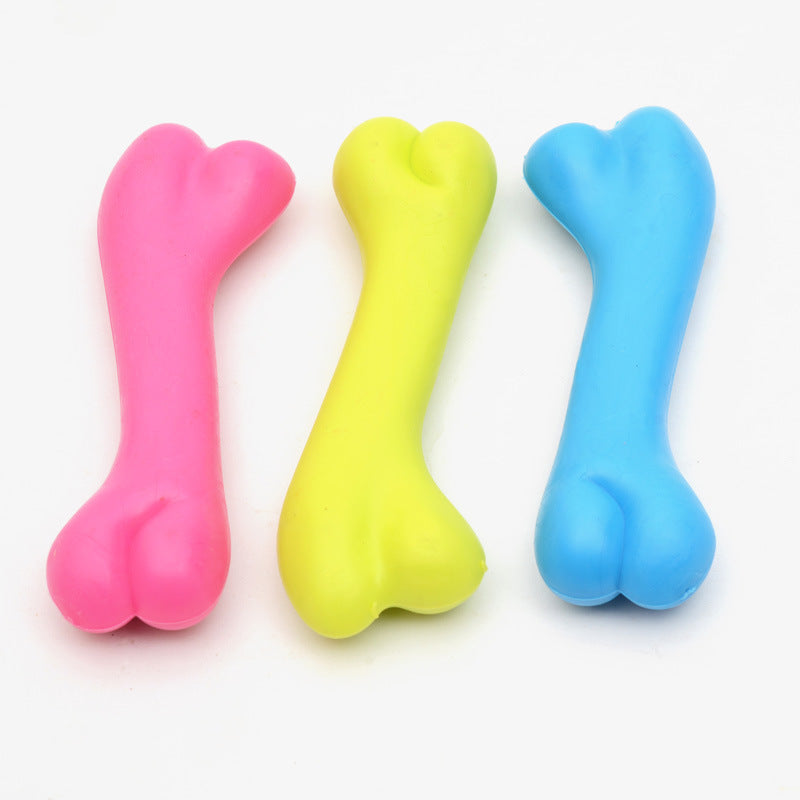 High-Quality Rubber Dog Bone Toy | Bite-Resistant Chew for Training & Play