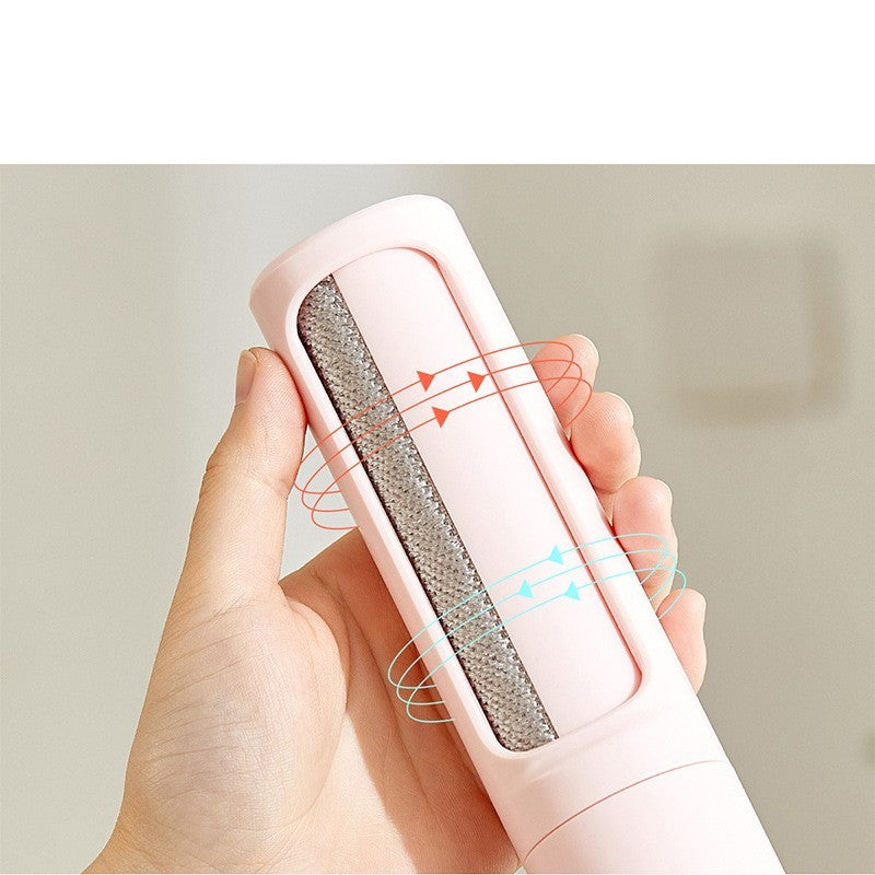 Effective Self-Cleaning Pet Hair Removal Tool | 2-in-1 Brush & Portable Lint Roller