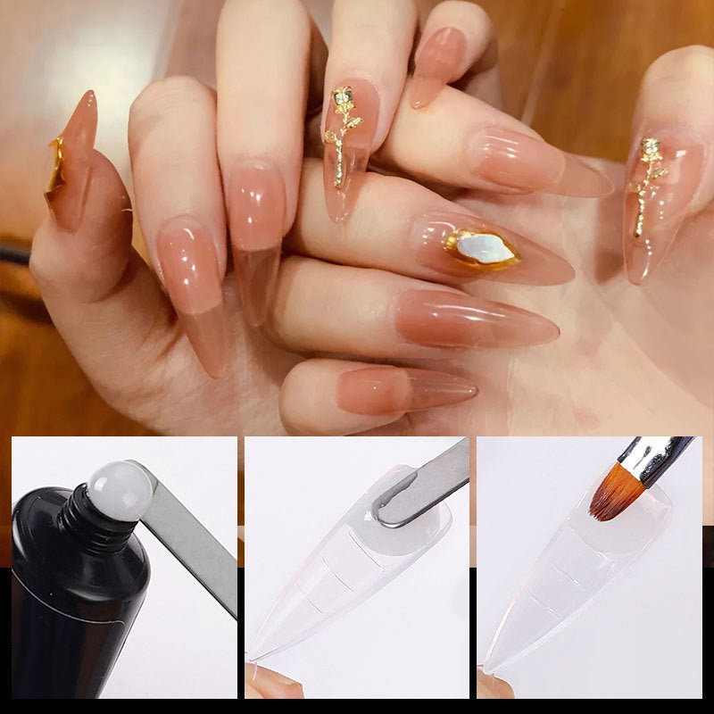 Seamless Non-Marking Full Cover Nail Tips | 100pc Box with Scale
