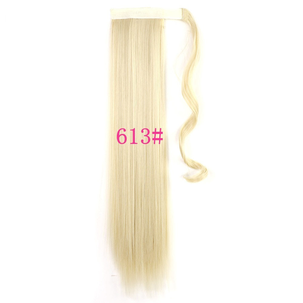 Straight Fake Hair Ponytail | Heat Resistant Synthetic Wrap Around Tail