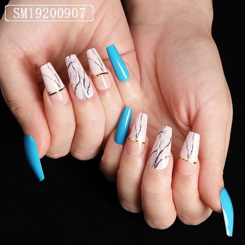 Elegant Extra Long Coffin/Ballerina False Nails