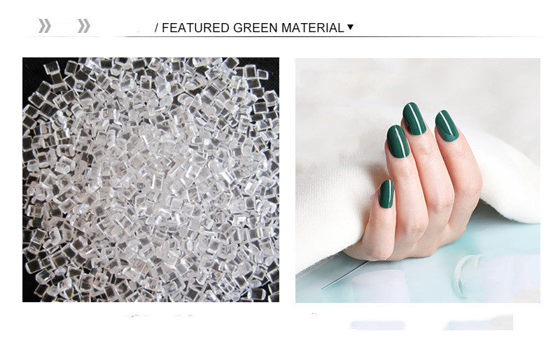 Finished Wearable Press-On Nails | Glitter & Sugar Snow Nail Art Tips