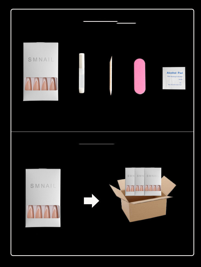 Finished Wearable Press-On Nails | Glitter & Sugar Snow Nail Art Tips