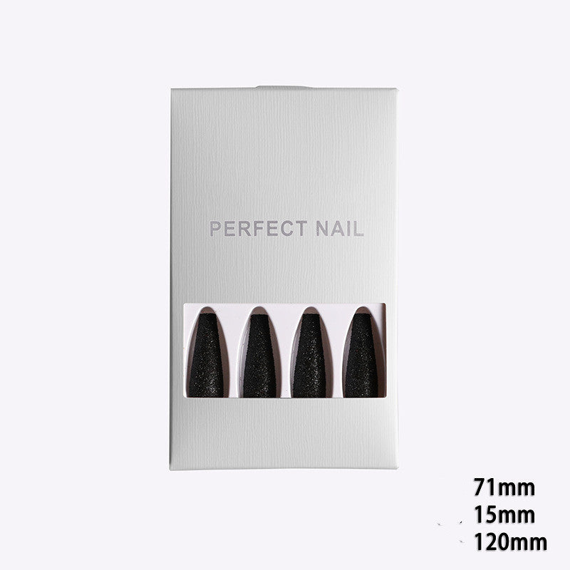 Finished Wearable Press-On Nails | Glitter & Sugar Snow Nail Art Tips