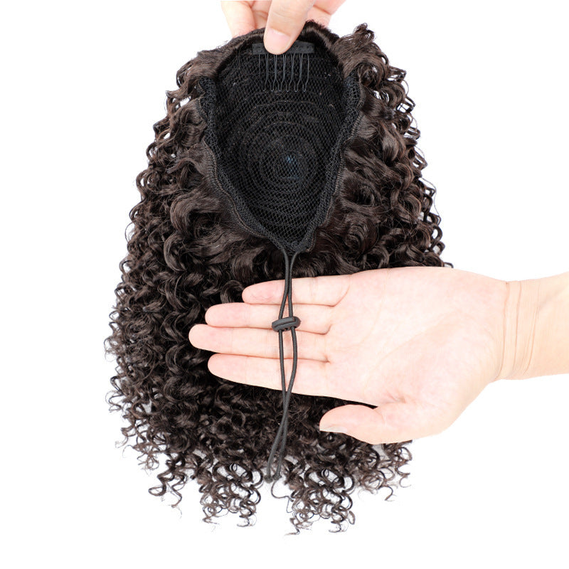Euro-American Fluffy Ponytail Extension | Chemical Fiber High Puff Drawstring Wig