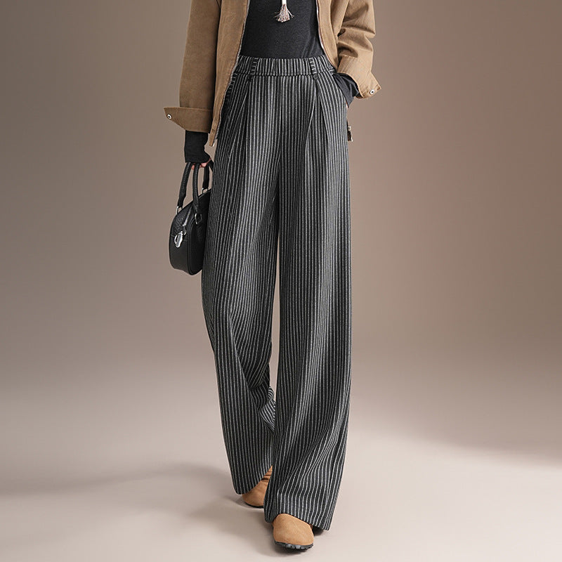 Fashion Slimming Loose Fit Straight Trousers