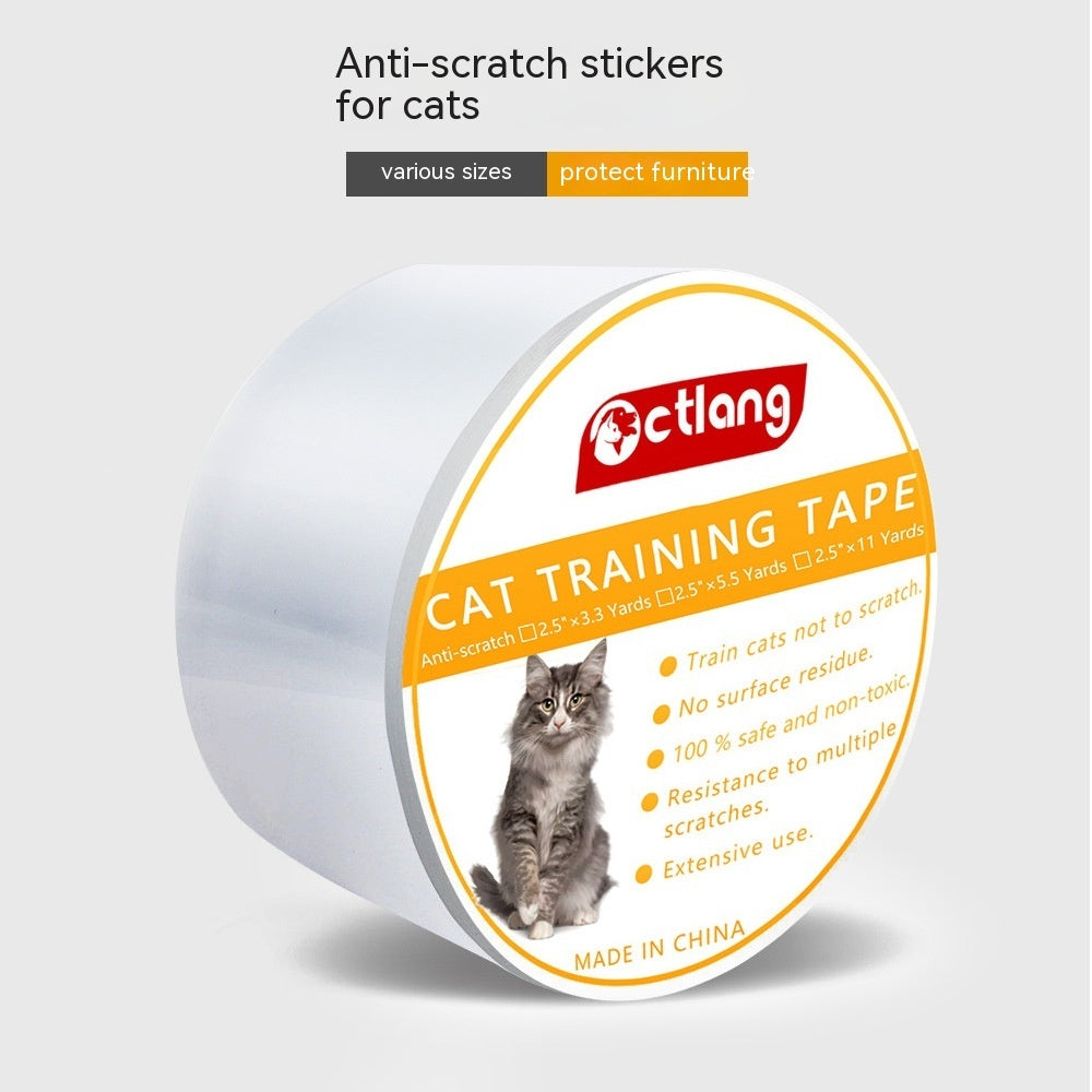 Pet Cat Anti-Scratch Protective Furnishings Tape | Clear Sofa Guard Stickers