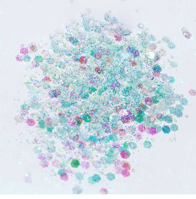Iridescent Luminous Nail Art Glitter Flakes | Symphony Glow Sequin Set