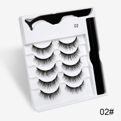 Glamorous Magnetic False Lashes | New Fashion Reusable No-Glue Eyelash Pair