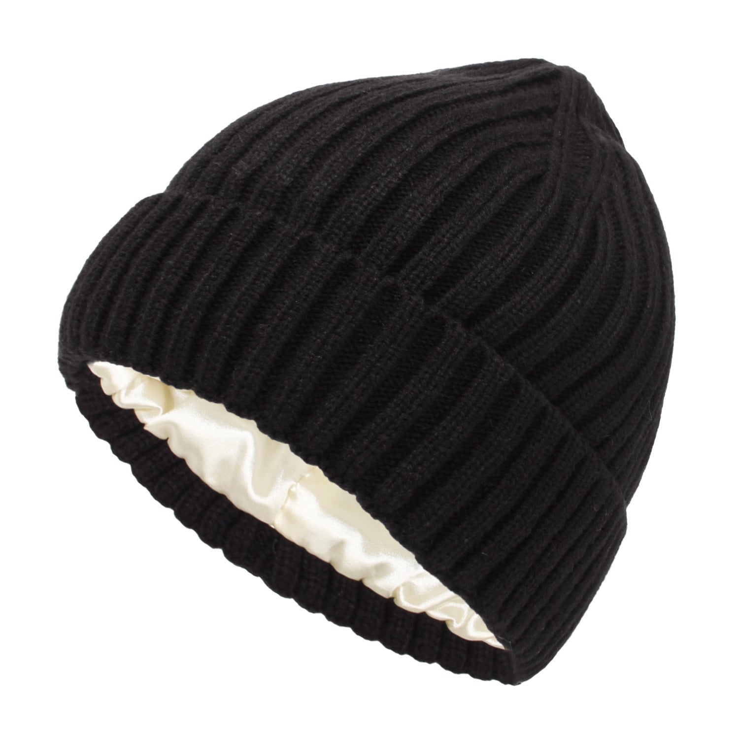 Soft Wool Beanie with Satin Lining