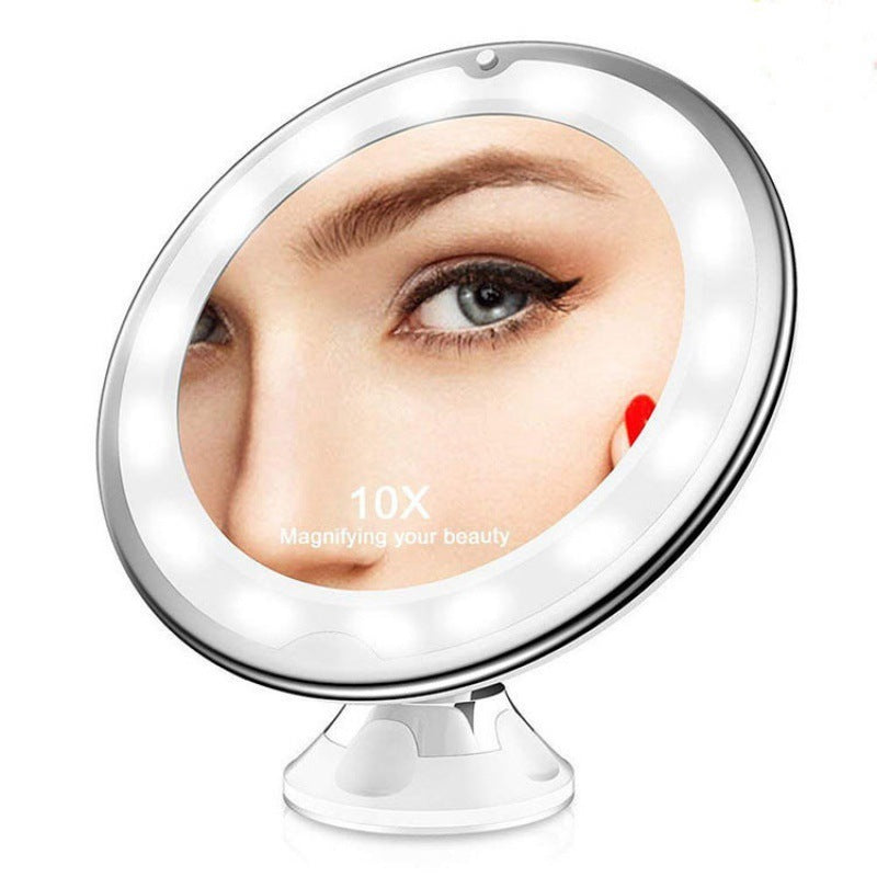 Illuminated Desktop Makeup Mirror | Bright LED Supplement Light