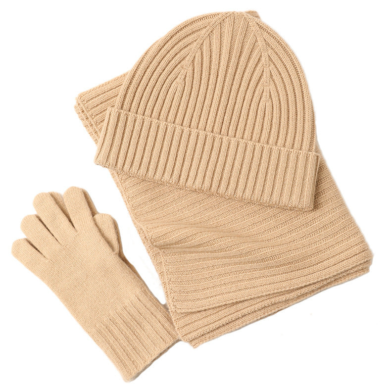 Fashion Women's Three-Piece Winter Accessory Set