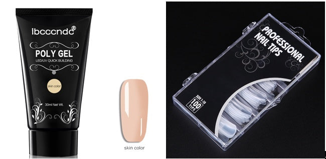 Quick & Painless Crystal Glue Nail Extension System | 100 Scaled Dual Forms