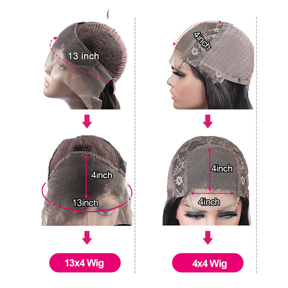 Vibrant Color Medium Straight Wig | Shoulder-Length Full Wig for Ladies