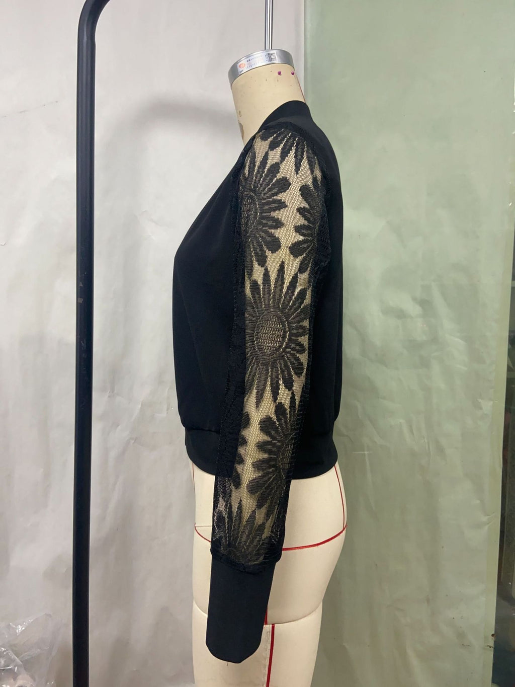 Women's Black Casual Long Sleeve Jacket