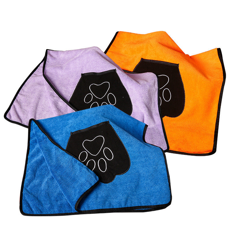 Super Absorbent Pet Bath Towel | Quick-Drying Microfiber for Dogs & Cats