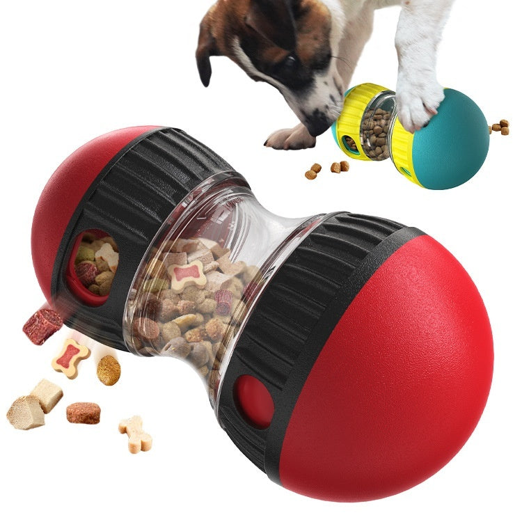 Slow Feeder Tumbler Dog Toy | Leaky Food Ball for Stomach Protection & Fun