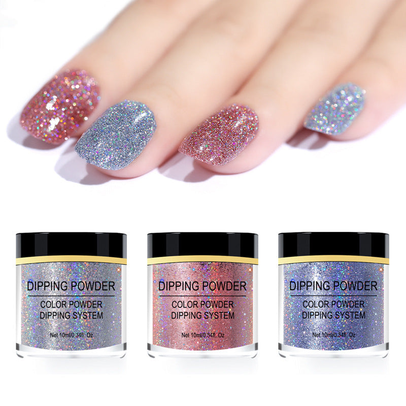 Vibrant Laser Effect Nail Art Glitter | High-Shine Holographic Pigment
