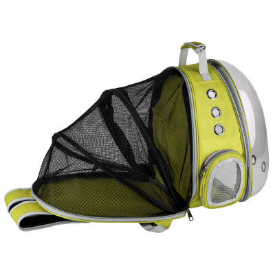 Breathable Bubble Pet Carrier Handbag | Portable Puppy & Rabbit Rucksack with Wide View