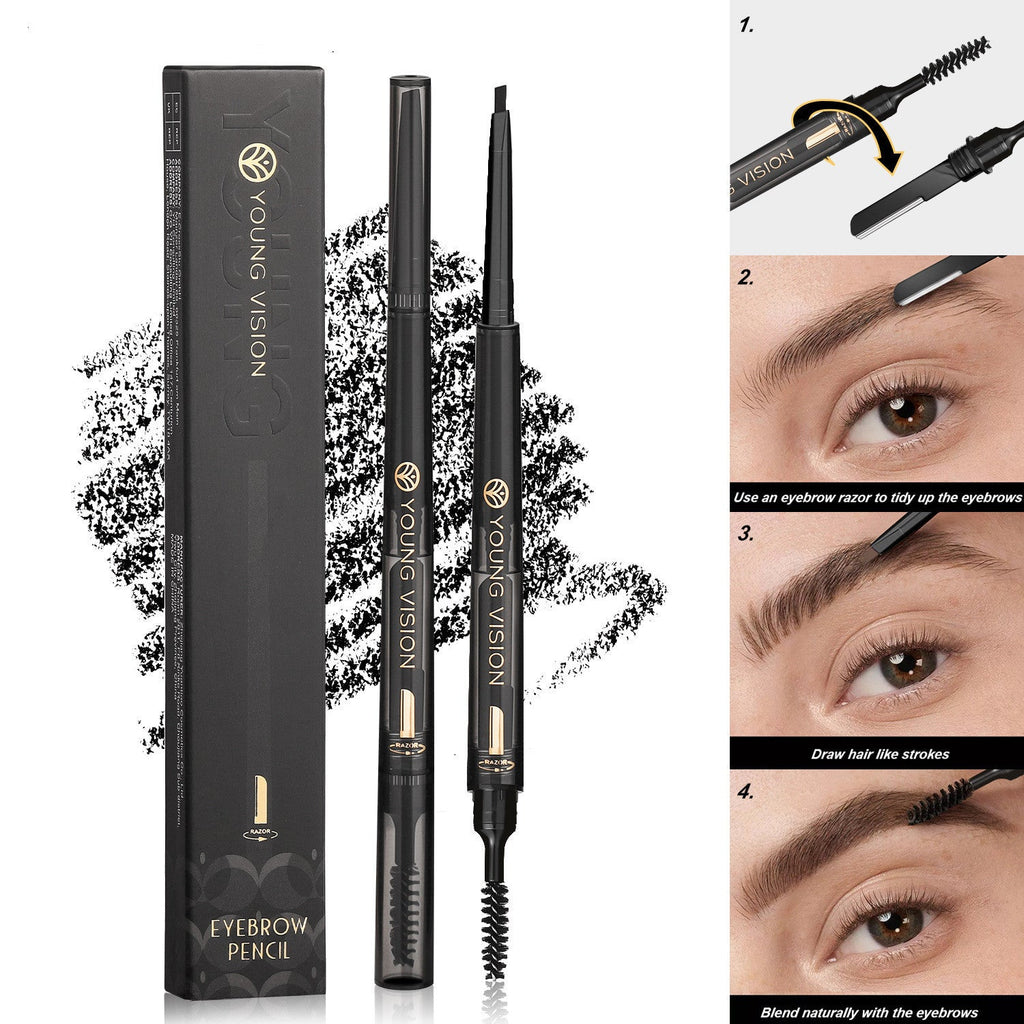 Multifunctional 3-in-1 Waterproof Eyebrow Pen | Smear-Proof Brow Pencil
