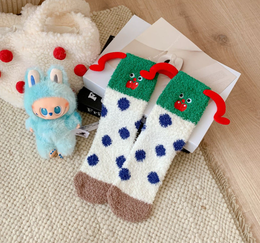 Women's Coral Fleece Winter Thermal Sleep Socks