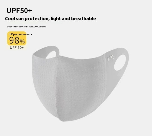 Ice Silk UV Protection Sunscreen Face Mask