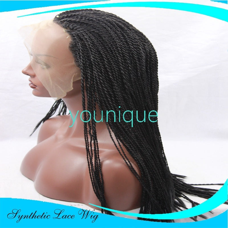 Long 2-Strand Braid Frontal Wig | Ready-to-Wear Twist Braid Style