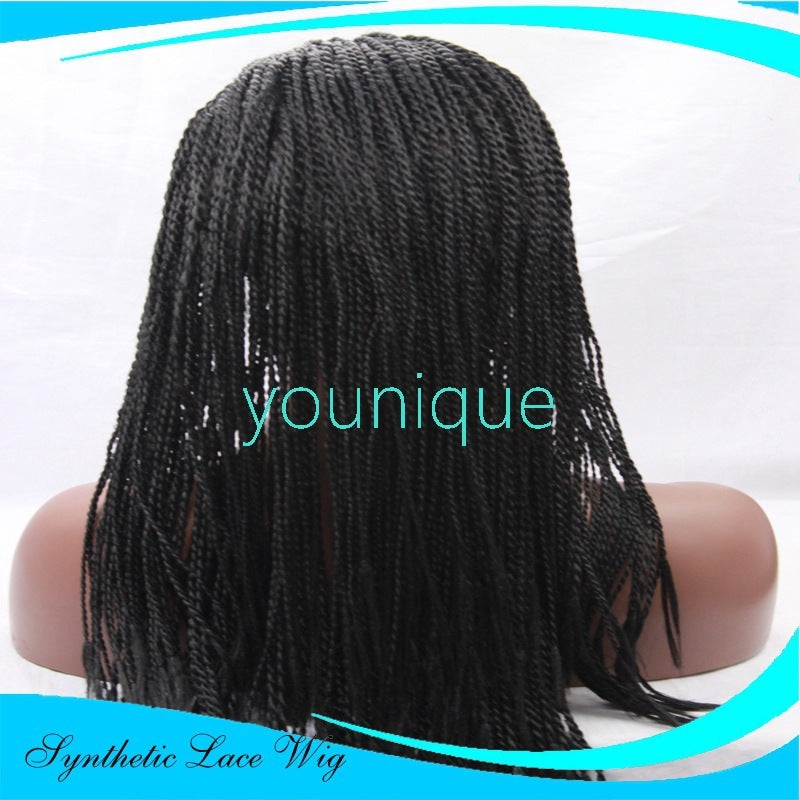 Long 2-Strand Braid Frontal Wig | Ready-to-Wear Twist Braid Style