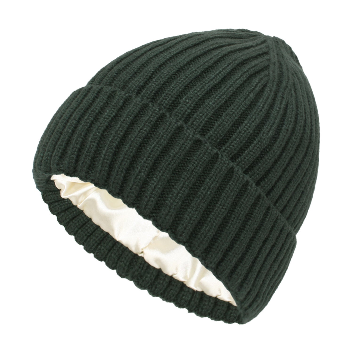 Soft Wool Beanie with Satin Lining