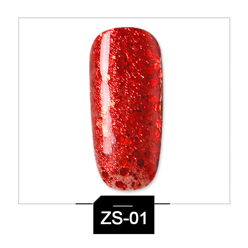 High-Shine Glitter Sequins Gel Polish | Soak-Off UV LED Nail Art Glue
